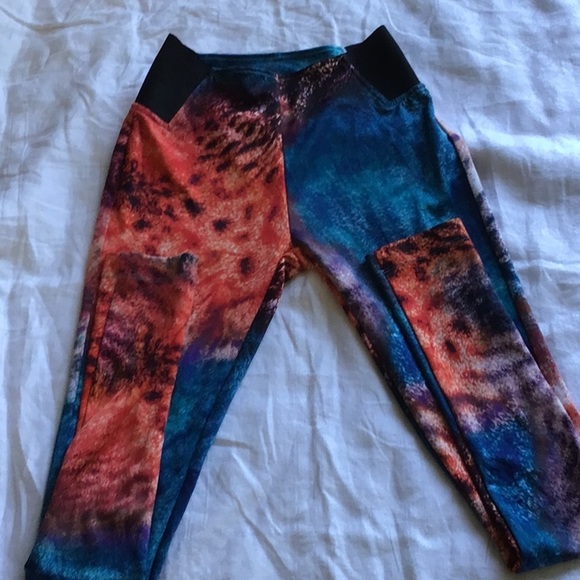 Nicki Minaj Pants - Nicki Minaj Barbz Fit Multi Colored Leggings Size XSmall
